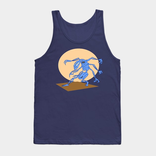 Blue Bone Spider Tank Top by AnthonyPanics